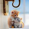 1Pc Cute Cat Hanging Ornament | Adorable Cat Design with Dual Use for Car & Keychain, Ideal for Party Favors & Gift Giving