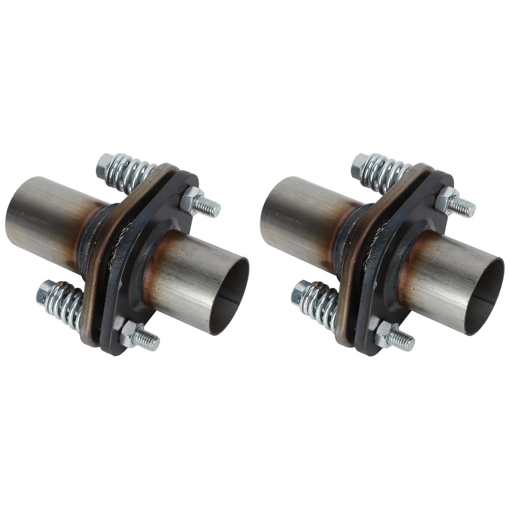 2 PCS Exhaust Spherical Joint Repair Flange Spring Bolt Kit Welding Stainless Steel Muffler Repair Flange Spring Bolt Tool