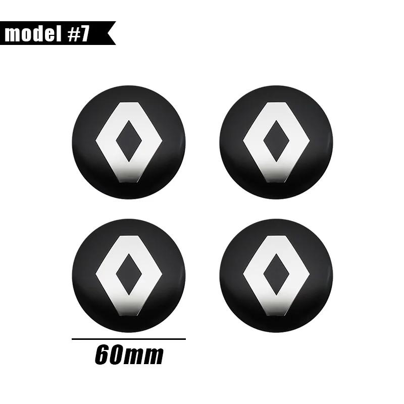 Radkappen für Renault Megane 2 Duster Logan Captur Clio 4 Scenic 4 Stück 56mm 60mm 65mm Auto Radaufkleber 56mm Auto Mittelradkappe
