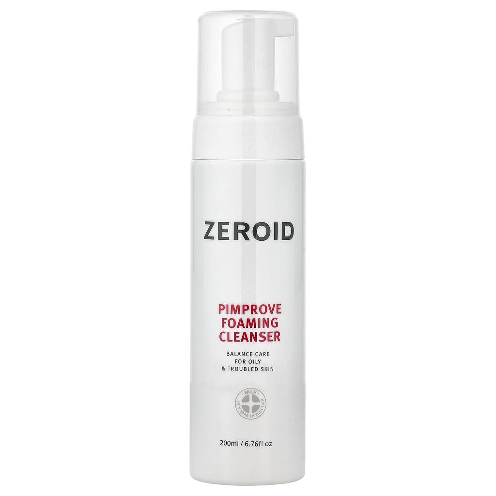 Zeroid, Pimpprove Foaming Cleanser, for oily and acne-prone skin, 200ml (6.76 fl oz)