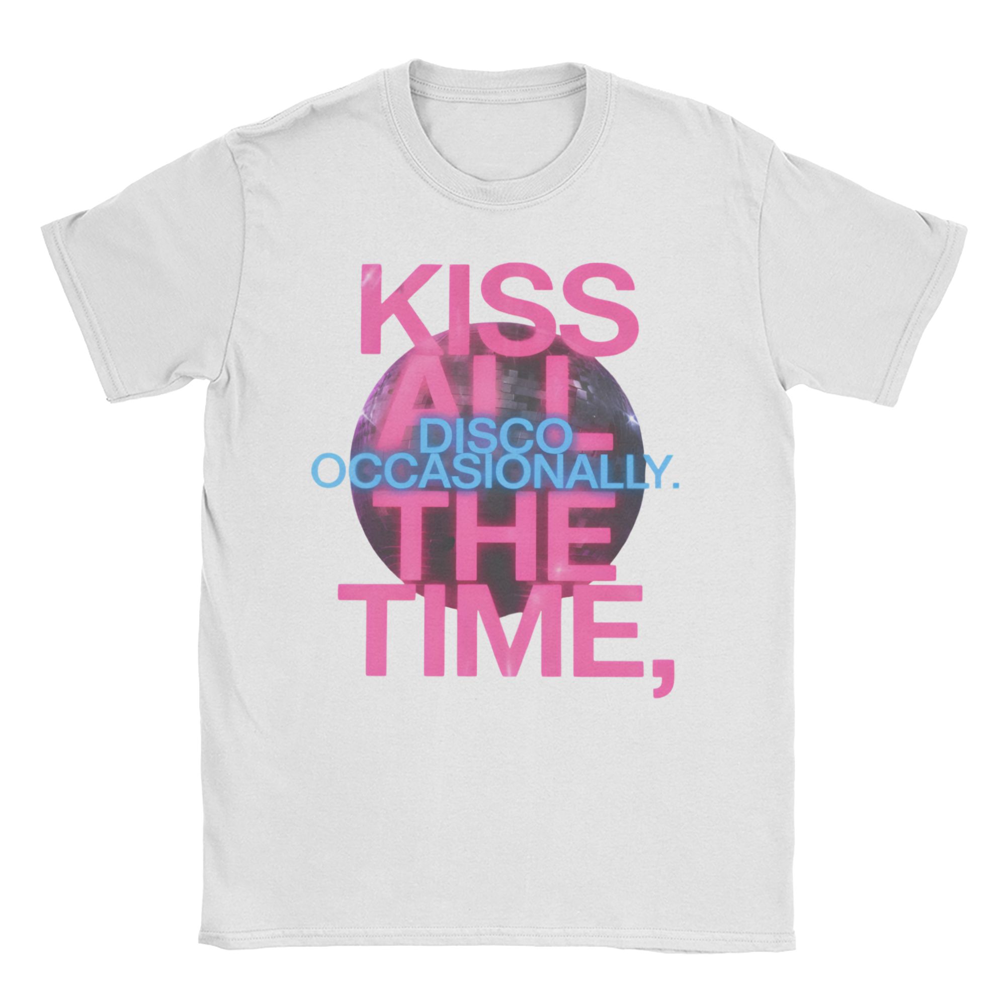 

Kiss All The Time Harrys Tour TShirts Men Women Styles Hipster Pure Cotton Tee Shirt Crewneck Short Sleeve T Shirt 6XL Clothes S