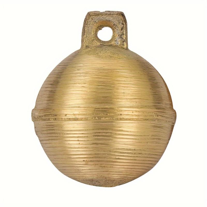 

Vintage Brass Livestock Bell for Cattle Sheep & Horses - Loud Retro Copper Bell with Hammered Texture Durable Metal Design