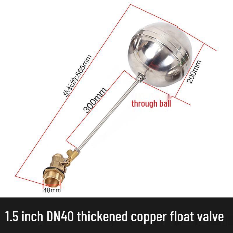 304 Stainless Steel Float Valve Water Level Controller for Tank/Tower, DN50 4-Point Inlet.
