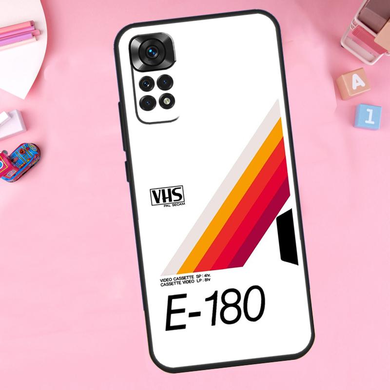 Retro VHS Tape For Xiaomi Redmi Note 14 10 11 12 13 15 Pro Plus Phone Case For Redmi 15 15C 14C 12C 10C 13C