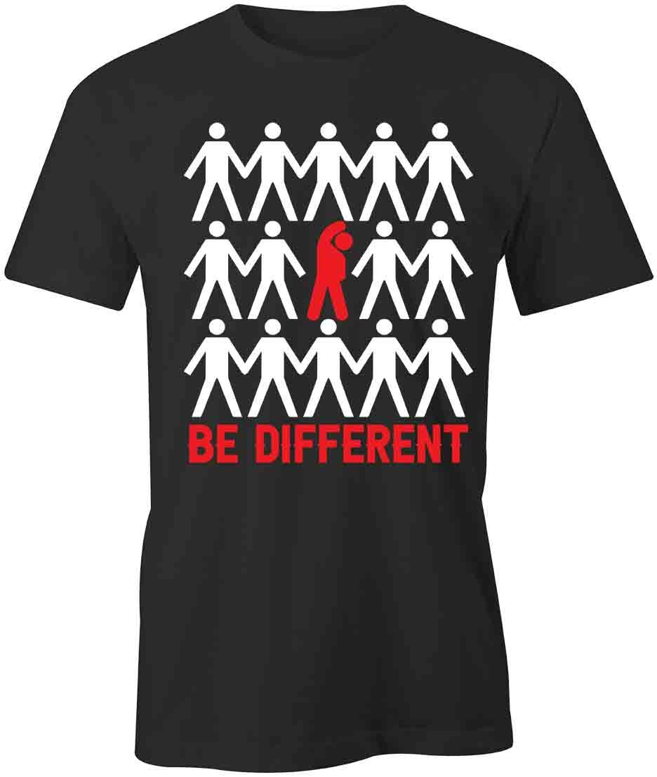 BE DIFFERENT TShirt Tee Short-Sleeved Cotton INSPIRATION CLOTHING S1BSA201 S
