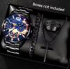 Quartz Watch Steel Belt Large Dial Fashion Watch Men'S High Sense Fake Three-Eye Men'S Watch
