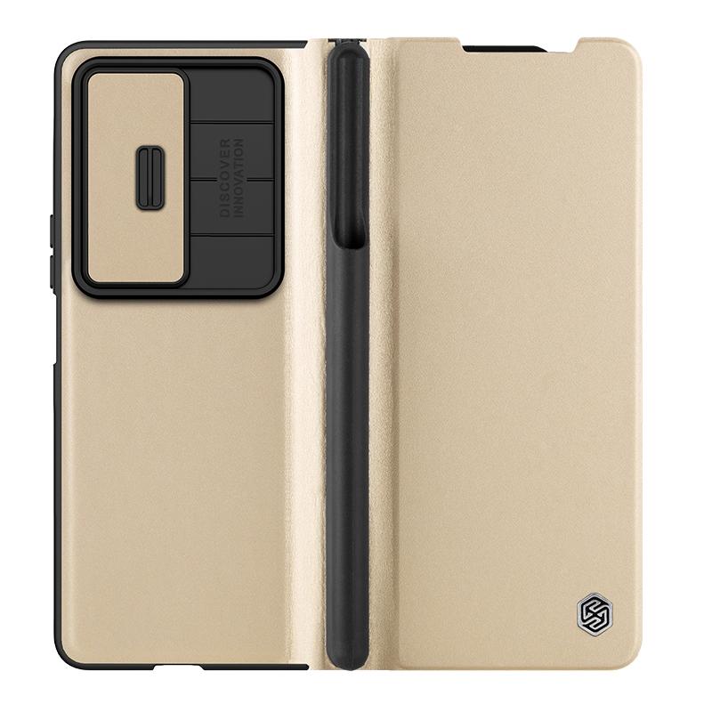 for Samsung Galaxy Z Fold4 Case Nillkin Qin Pro Series PU Leather Back Cover for Samsung Galaxy Z Fold 4 5G Cases