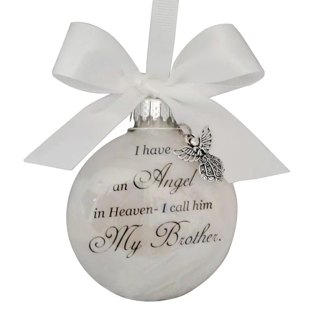 Christmas Hanging Decoration Ball Pendants Angels In Heaven Decor Memorial Ornament Christmas Tree Hanging Ornament