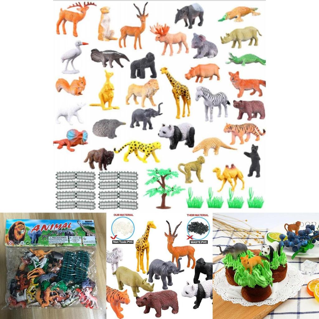 Zwierzęta Dzikie Ocean Owady Farma Dinozaur Zestaw Symulacja Małe Zwierzęta Model Zabawka do Wczesnej Edukacji dla Dzieci Postacie)