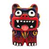 Kubakasaya Shisa Figuren, Souvenir aus Okinawa, Paar Kariyushi Shisa Figuren, Rot, Glücksbringer, Feng Shui, Schutz vor Bösem, Ryukyu