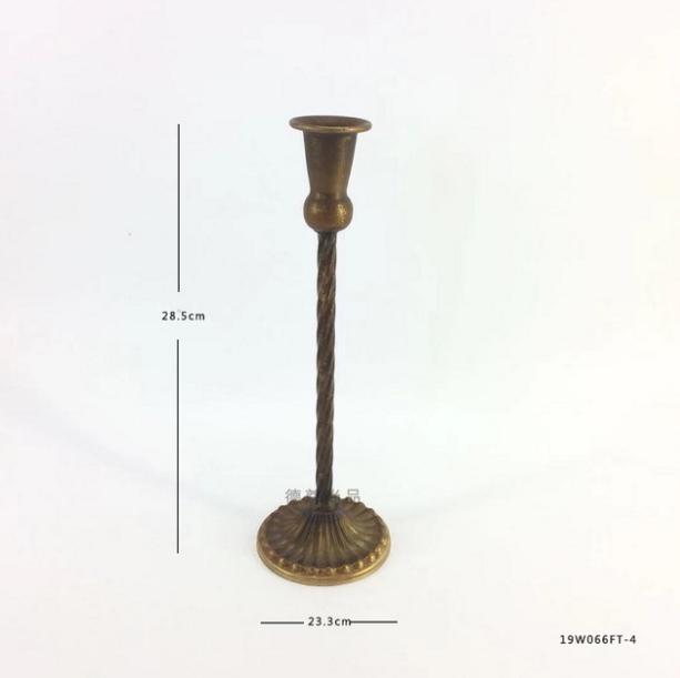 Elegant Wrought Iron Candlestick for Romantic Wedding & Living Room Decor