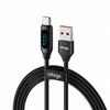 USB-A / USB-C Cable Voltage PowerDisplay 66W 100cm Black