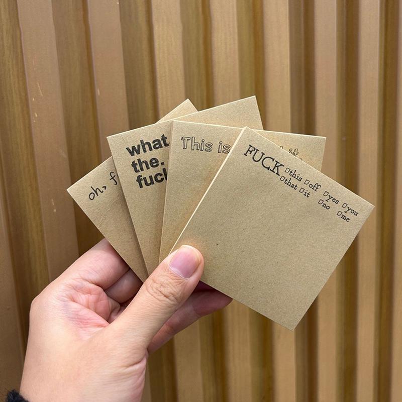 

4/5Sets Funny Sticky Note What The F*Ck Sticky Notepad Sassy Rude Desk Accessory Gifts For Friends, Co-Workers Boss