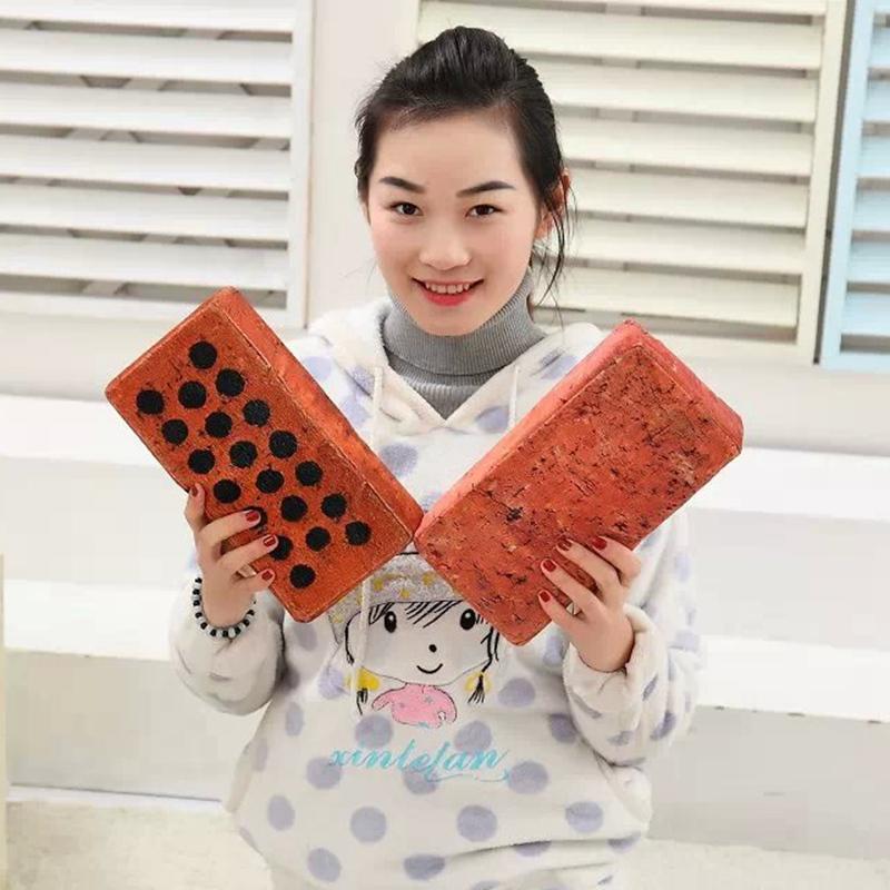 Wucifang Bags Unisex High Elastic Cotton Simulation Brick Pillow Tree Stump Wood Log Pillow Creative Plush Toys For Children Game