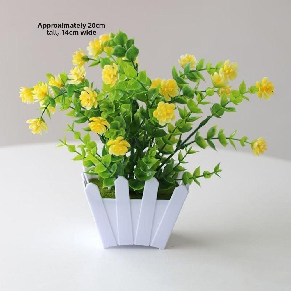 16~22cm Simulation Plant 10 Styles Fake Flower Potted New Artificial Flowers  Home Decor