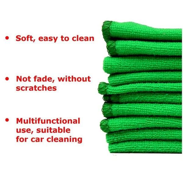 1/10Pcs Microfiber Towel 25x25cm Car Wash Drying Towel Kitchen Home Cleaning Cloth Auto Detailing Polishing Cloth Clean Tools