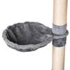 Cat Scratching Post with Bed, Hammock, and Sisal Poles, Grey