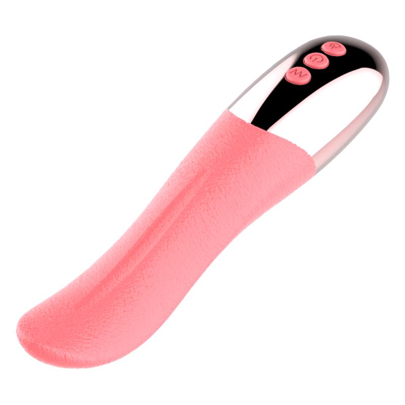 Tongue Vibrator For Female Tongue Licking Clitoral G-spot Stimulator Oral Sex Vaginal Masturbator Sex Toys For Women