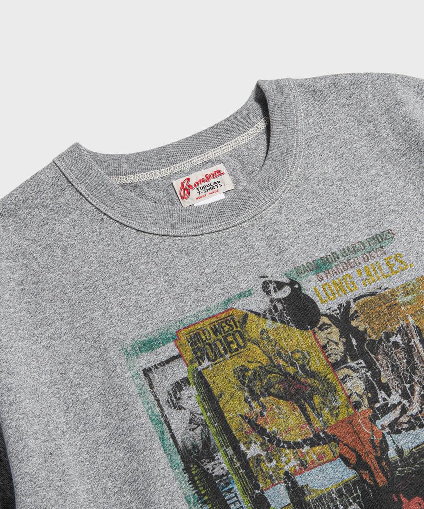 Beulonseun Western Collage Loopwheeled Graphic Tee Melange