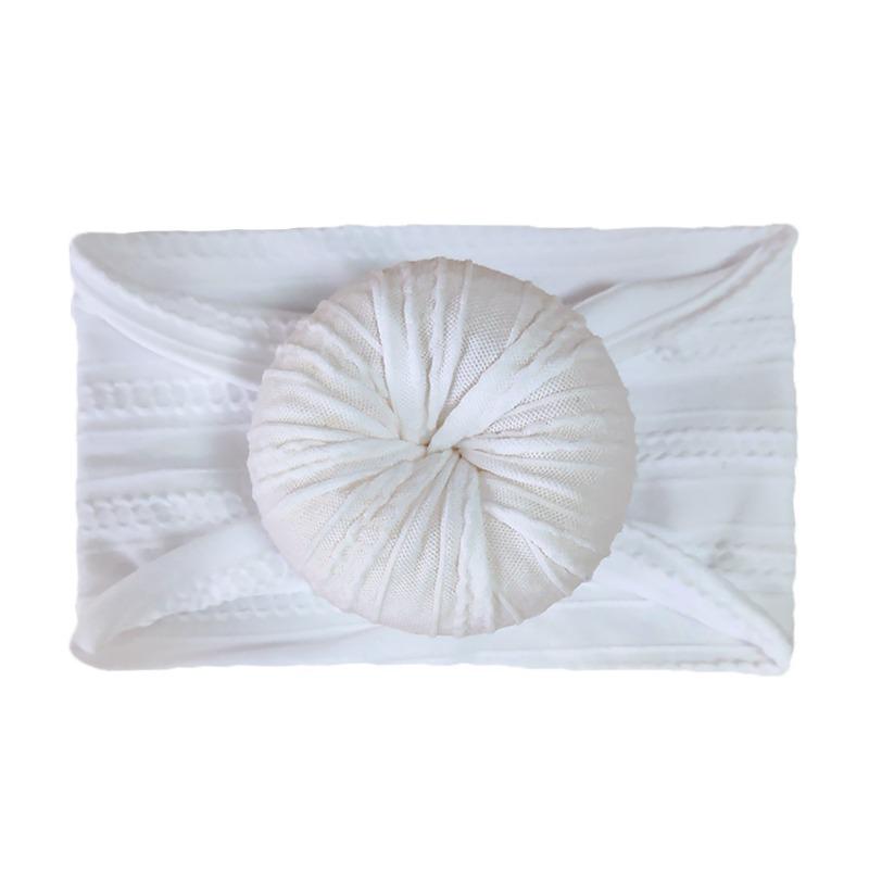 Infant and Toddler Nylon Jacquard Headband Headgear Soft Donut Nylon Stockings Children's Headband Hair Accessories