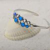 Hawaiian-Style Opal Inlaid Bangle Bracelet Jewelry