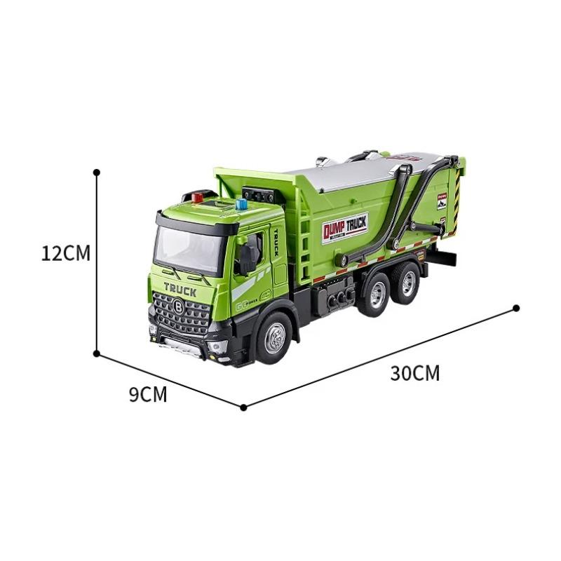 1/24 City Heavy Electric Tipper Dump Truck Model Metal Slag Coal Mine Transport Vehicles Car Model Sound and Light Kids Toy Gift