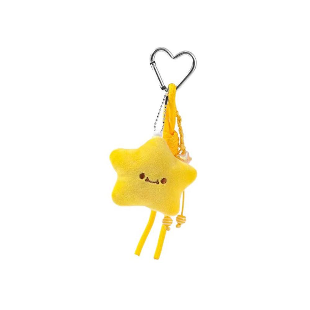 

Soft Star Doll Pendant Cartoon Chirping Star Pendant Lovely Plush Star Keychain Birthday Gift Style 3