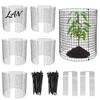 Rabbit Guard for Trees Plant Protector Cage, Wire Mesh Panels with Stakes And Zip Ties, Metal Corrosion Resistant Fence Cage Protecting Vegetables