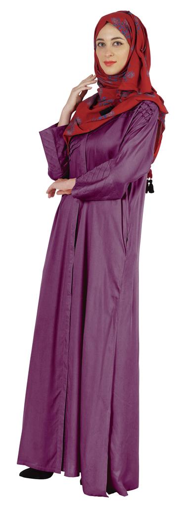 Bimba Islamic Clothes For Women Long Prayer Robe Maxi W  Printed Hijab Rayon Abaya Front Button Muslim