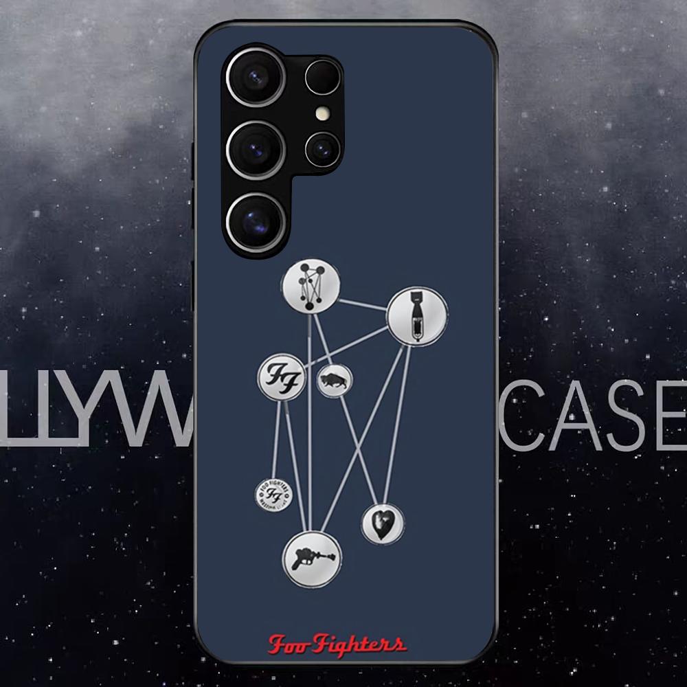 F-Foo F-Fighters Band Phone Case For Samsung S25 Edge Ultra S23 S22 S21 S20 Ultra Plus S24 Fe A54 A53 A25 Glass Cover