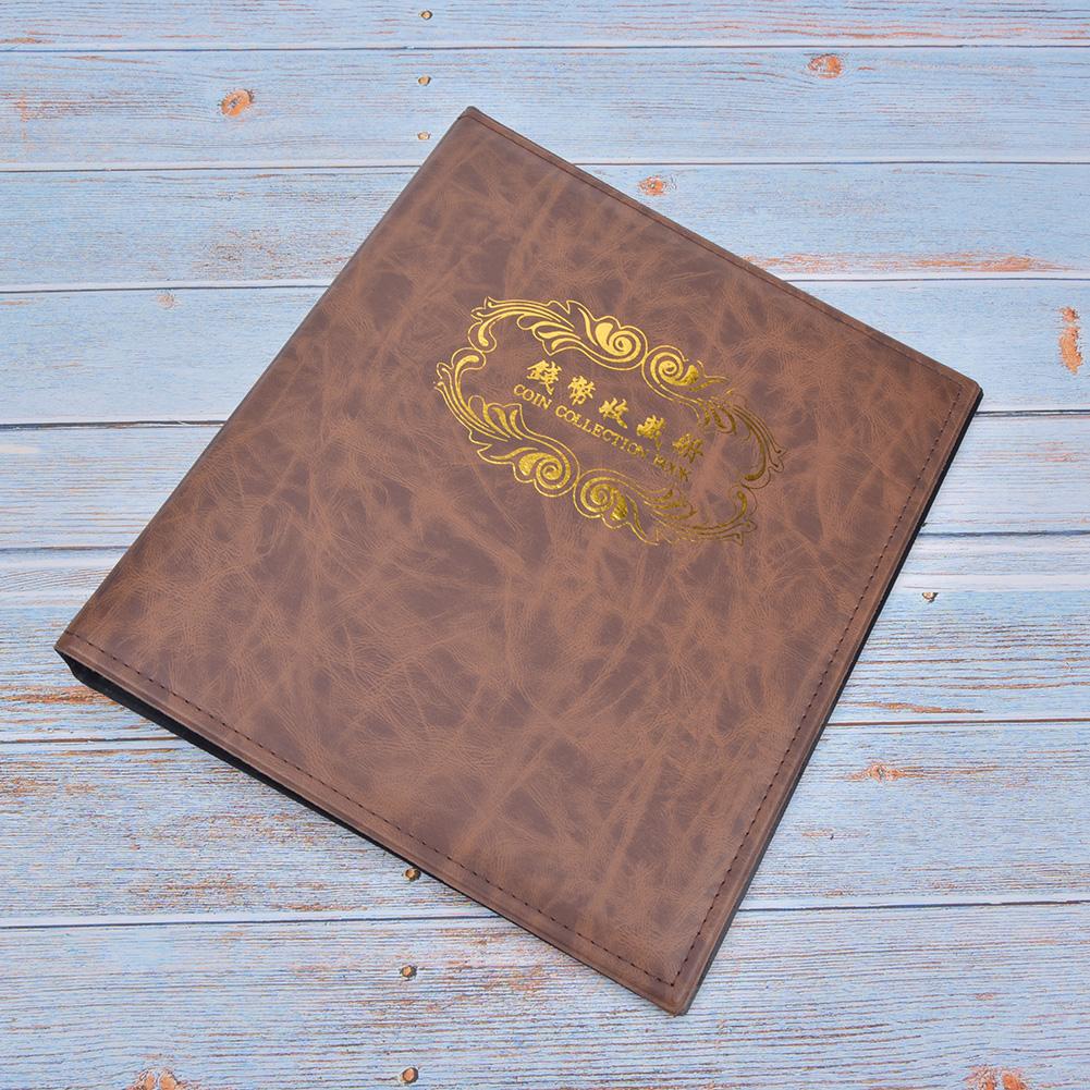 3-otvorový Album Papír na peníze Bankovky Sběratelská kniha PU Kožený kryt Sběratelský držák