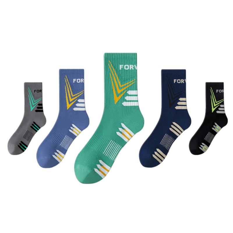 Male Spring and Autumn Basketball Deodorizing Students In The Tube Cotton Socks