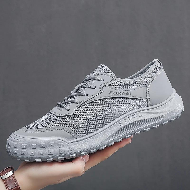 Summer Mesh Men Casual Shoes Comfortable Mens Walking Running Sneakers Breathable Jogging Tennis Shoes Lightweight Sport Shoes