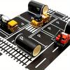 1 Roll Highway Washi Tape, Paper Material, Creative Transportation Railway Road Parking Lot Design, Masking Tapes for Arts DIY Crafts
