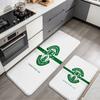 Hibs Flannel Kitchen Mat Christmas Soft Area Rug Non Slip Floor Carpet Home Decoration
