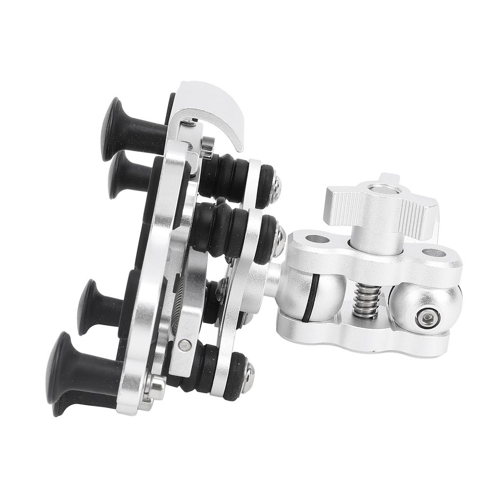 Motorcycle Phone Mount   5 Claw Rotatable Shock Absorbing Silicone Pads Motorcycle Handlebar Phone Holder