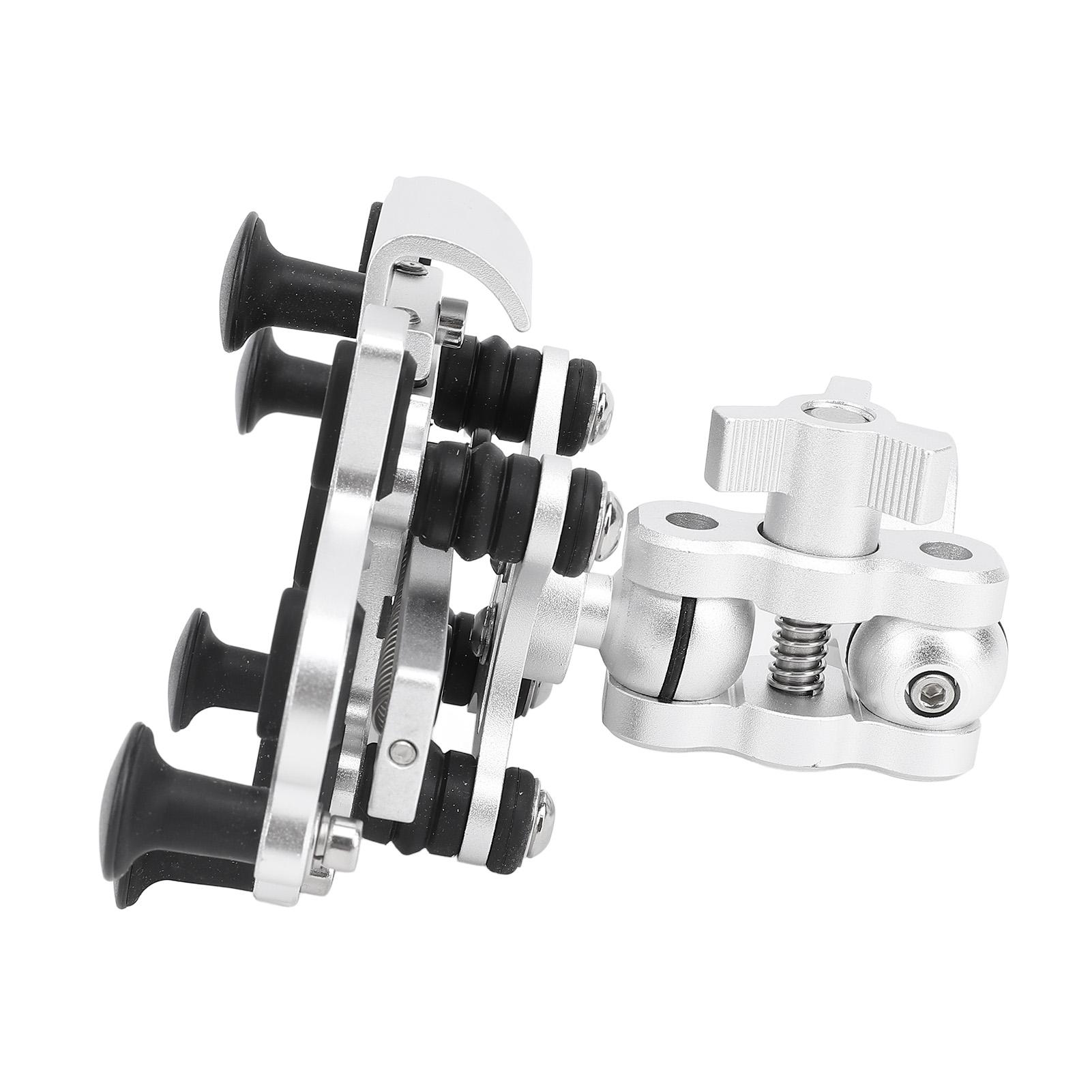 Motorcycle Phone Mount   5 Claw Rotatable Shock Absorbing Silicone Pads Motorcycle Handlebar Phone Holder