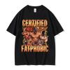 Lustige Zertifizierte Fettphobische Fitnessstudio Pump Cover T-Shirts Männer Frauen Lässiges Baumwoll-T-Shirt Workout Bodybuilding Sommer T-Shirt