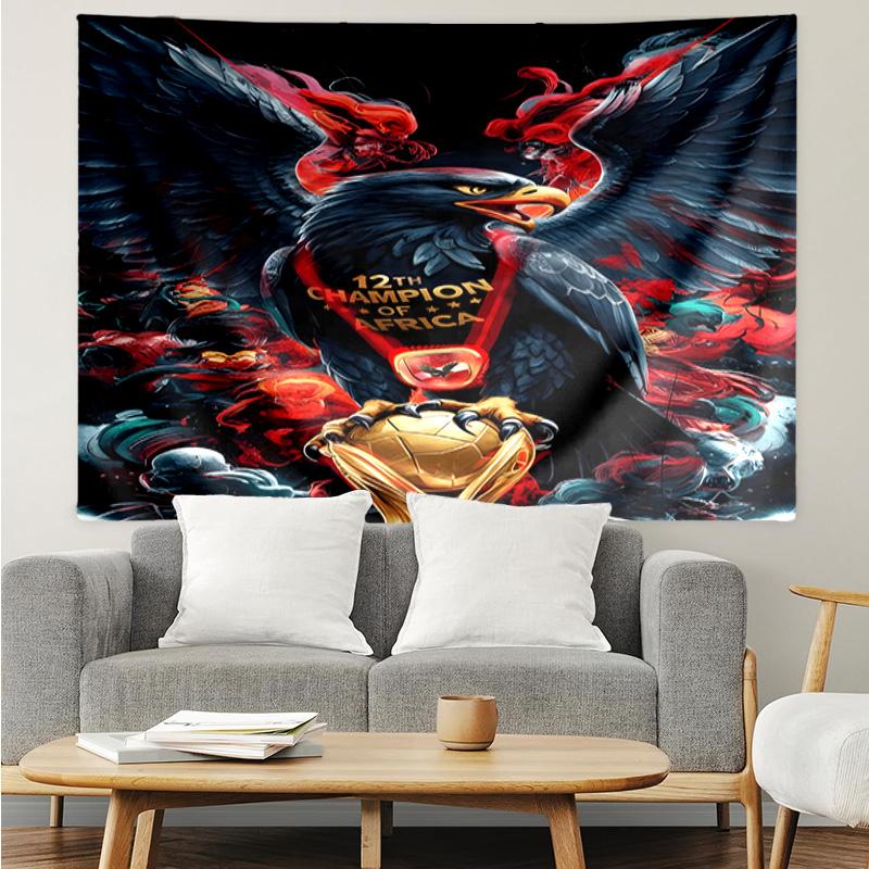 Ahly Football club Printed Printed Tapestry, for Bedroom,Livingroom, dormitory, Large Wall Decor, Fabric Decor Fan Birthday Gifts