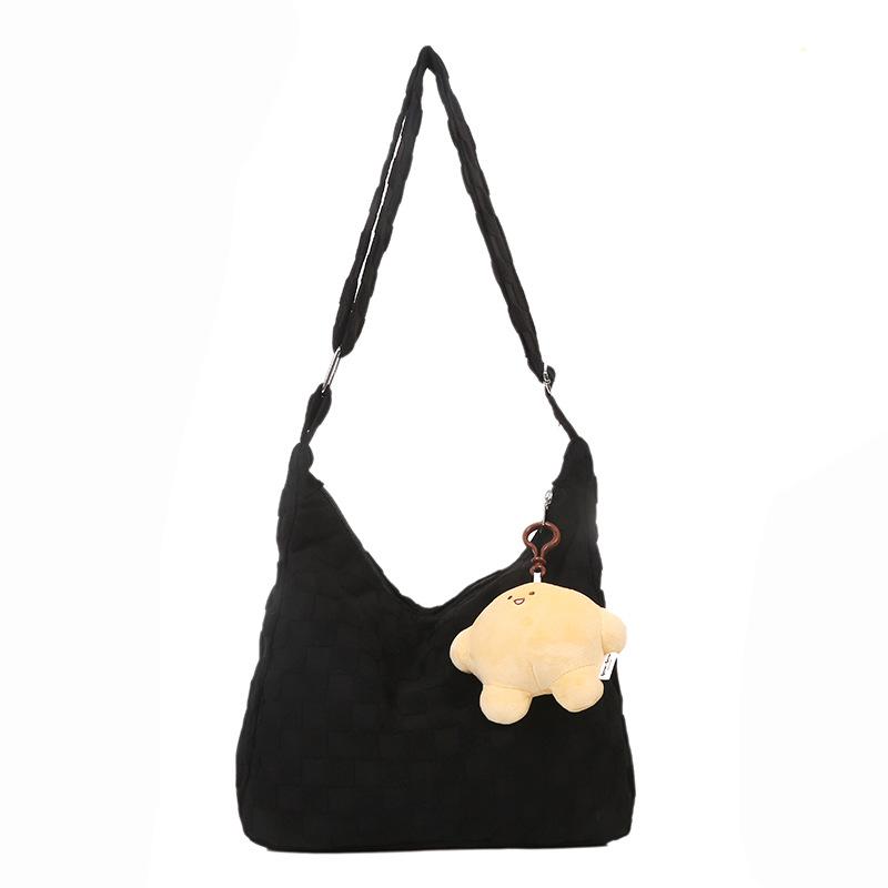 Ins Wind Large Capacity Armpit Bag Female College Student Class Messenger Bag Shopping Bag Autumn Foreign Style Commuter Dumpling Bag