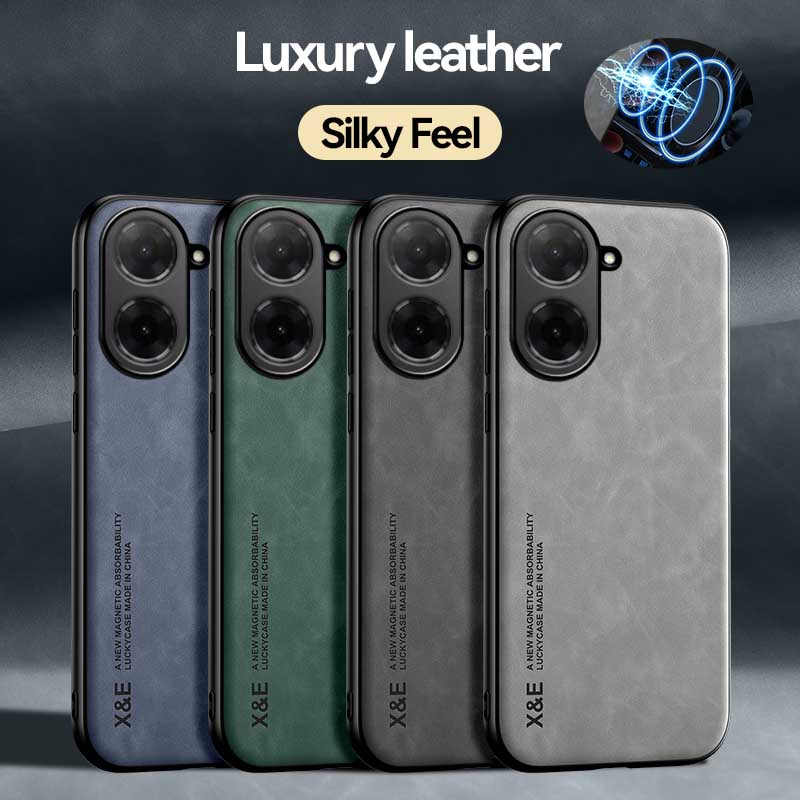 For Redmi 14C 13C 12C 10C Light Luxury SheePskin Case For Redmi 13 12 10 A5 With Magnetic Suction Phone Case