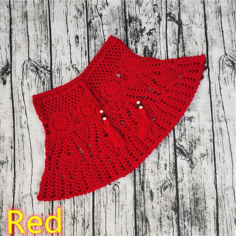 8-Color Handmade Crochet Beach Dress Bikini Cover-Up