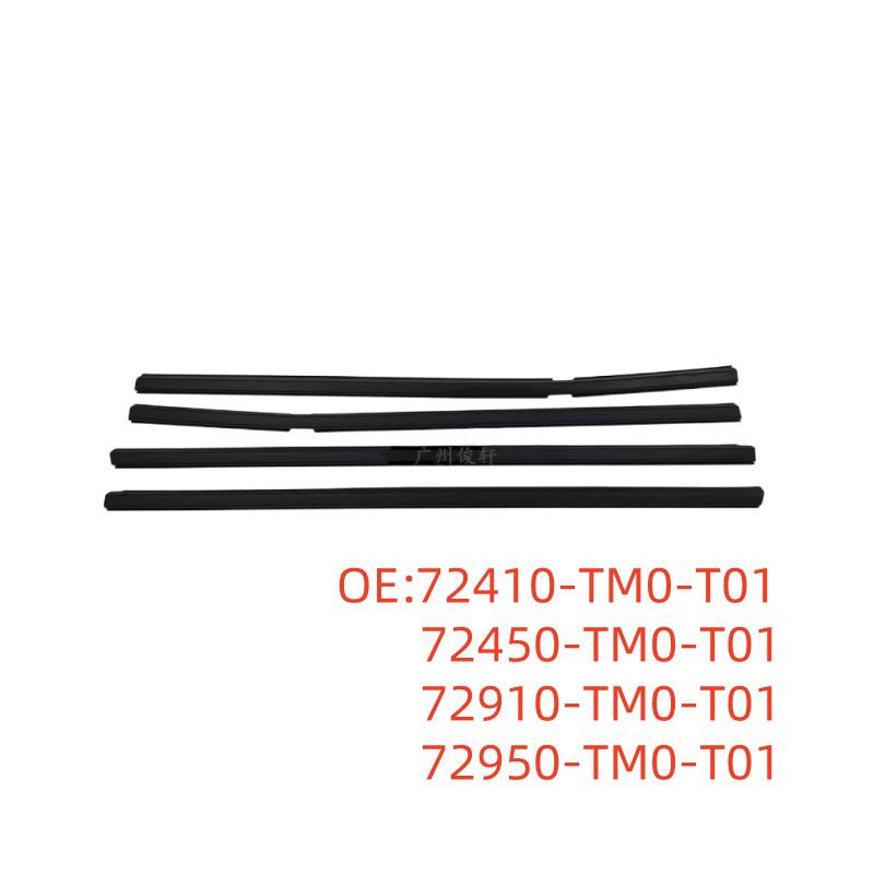 Sound Insulation Weatherstrip for 2008-2014 Honda CITY Fengfan Car Window 72410-TM0-T01.