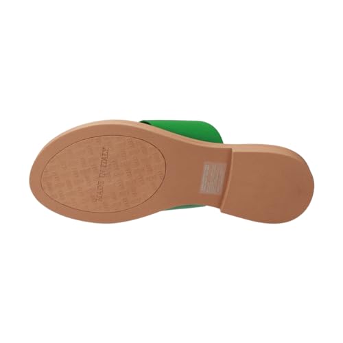 Bridget Birkin Women's Metal Motif Thong Sandals, Green, Size 23.0 Cm