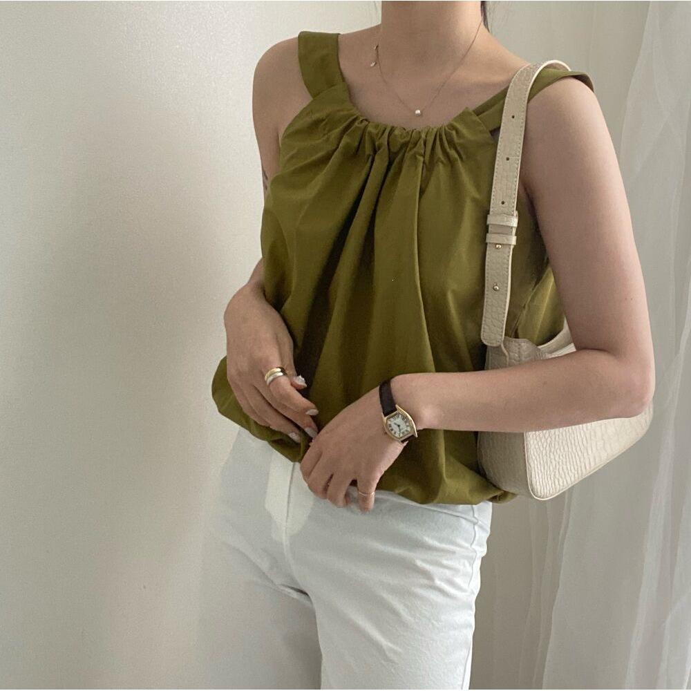 Ships In Stock, Sizes Updated, Chic Summer New French Minimalist Halter Tank Top, Elegant Slimming Camisole for Women
