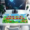 1Pc Mario'S Joyful Adventure Gaming Mouse Pad Keyboard Desk Mat Non-slip Rubber Lock Edge Waterproof Computer Mousepad for Office Home Decor Y1717