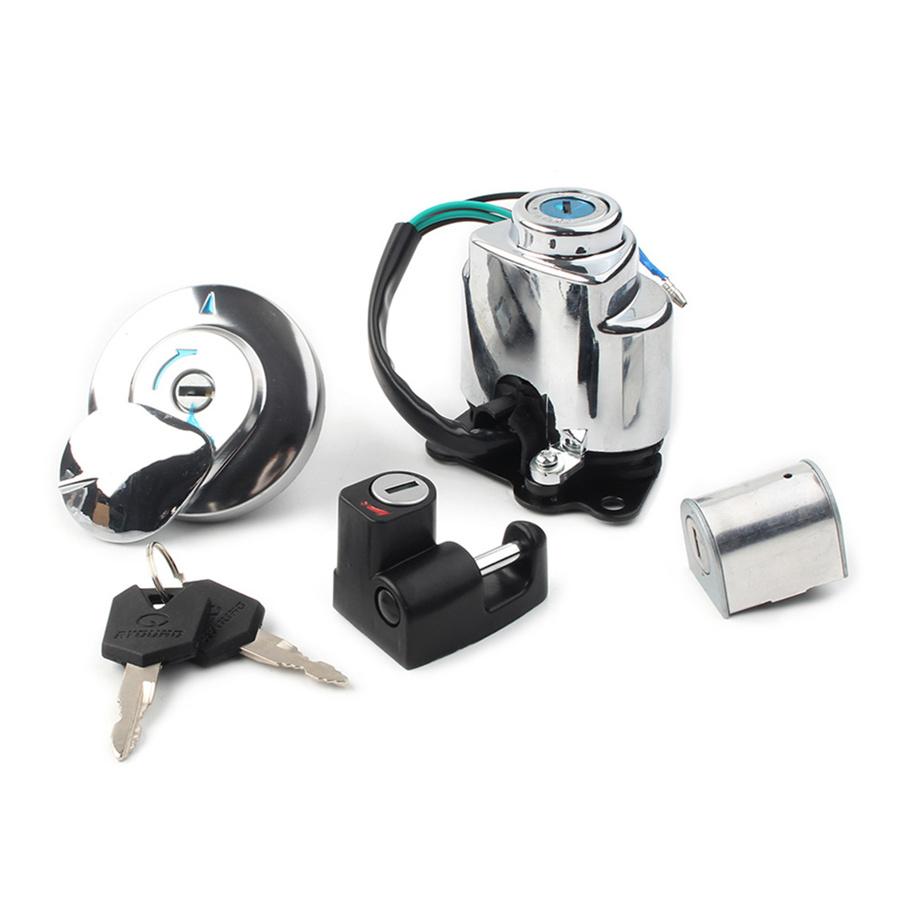Ignition Switch Gas Cap Helmet Set For Honda VT250 Shadow VLX VT 400 600 750