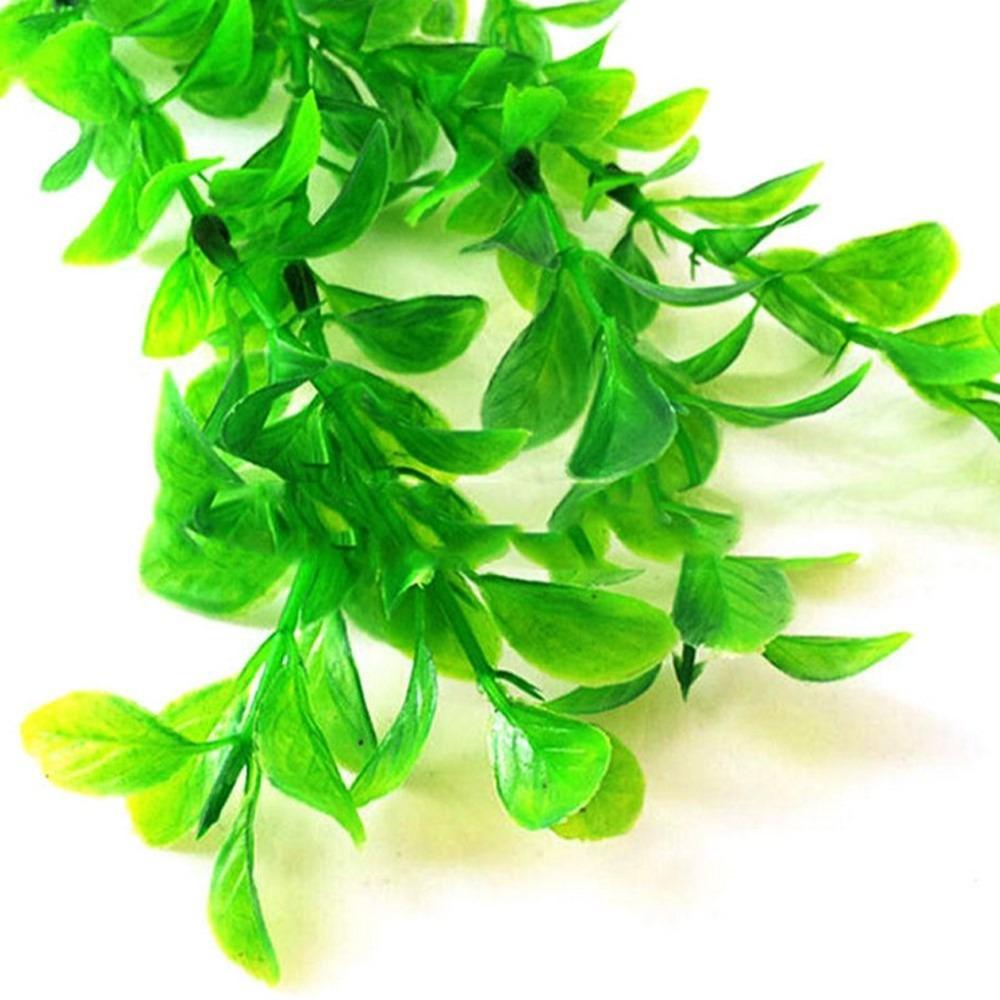 2PCS Artificial Simulation Aquatic Plant Plastic Fake Water Grass Aquarium Fish Tank