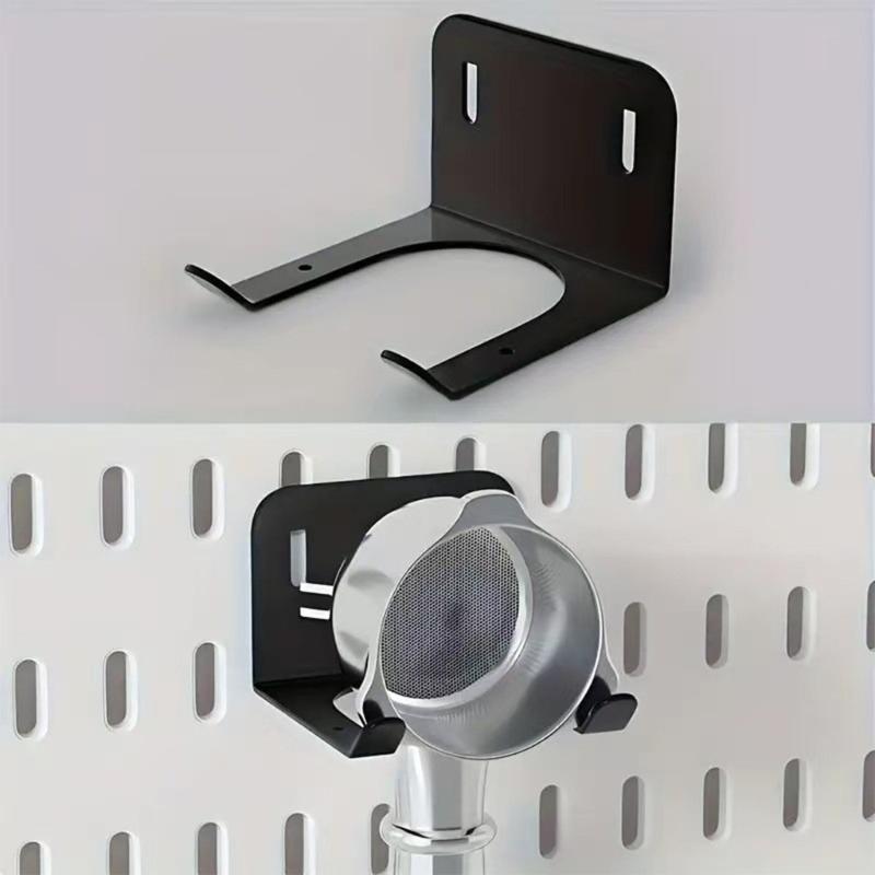 Metal Wall Mount Trimmer Rack With Multiple Hook Shelves Quick Setups Portable Kitchen Storage Solution For Home Use