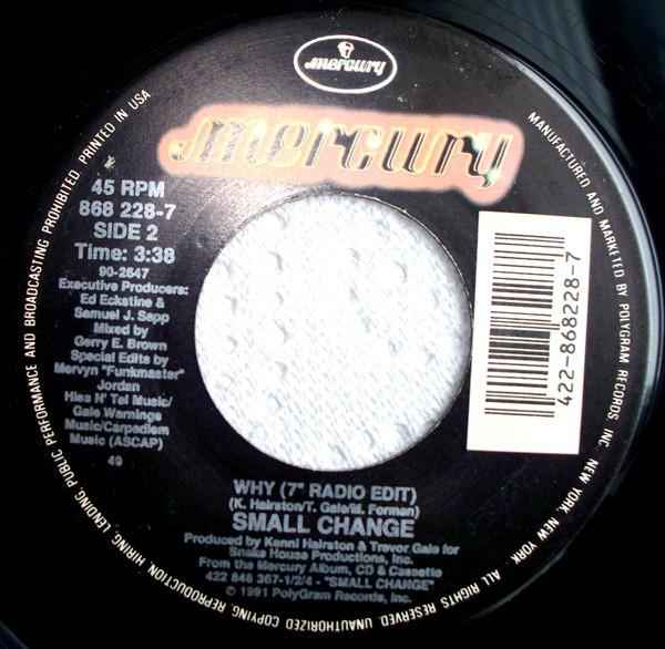 

7-дюймовая пластинка МЕЛКИЕ ДЕНЬГИ - Почему 8682287 Mercury 1991 США Соул/Фанк Б/У